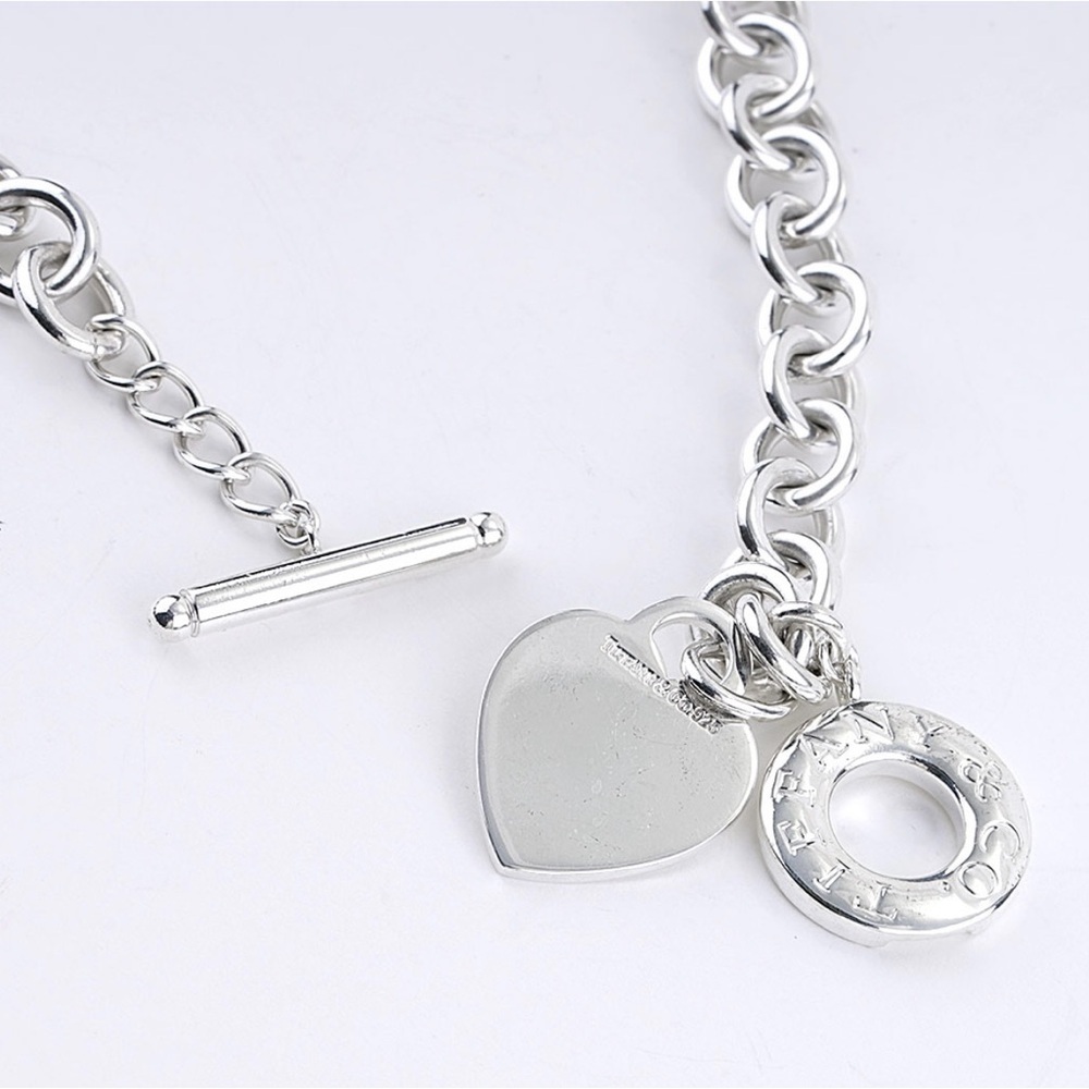 Authenticated Tiffany & Co. Return To Tiffany Silver Toggle Heart Tag Necklace - Picture 8 of 11